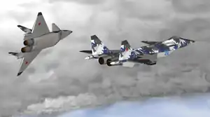 Grafik der MiG 1.44 (ohne Waffenschacht)