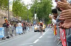 Mikel Astarloza beim Zeitfahrender Tour de France 2007 in Albi