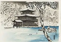 Kinkaku-ji im Schnee