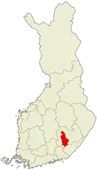 Lage von Mikkeli in Finnland