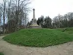 Das dänische Denkmal am Sankelmarker See gegenüber dem Österreicher-Denkmal