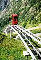 Minifunic d’Emosson, die Standseilbahn vom Fuss der Staumauer zur Mauerkrone