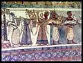 Detail eines Sarkophags aus Agia Triada: rechter Abschnitt der östlichen Langseite, etwa 14. Jahrhundert v. Chr.