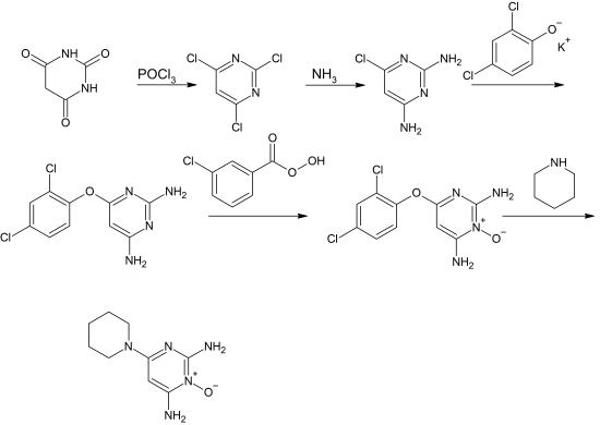 Synthese von Minoxidil