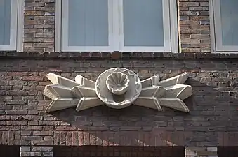 Dekordetail mit Rosette