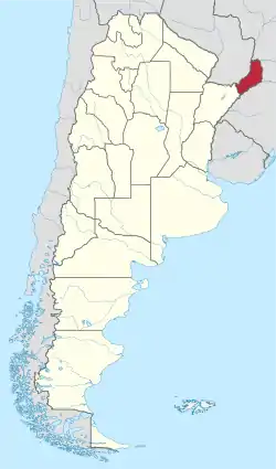 Lage der Provinz Misiones