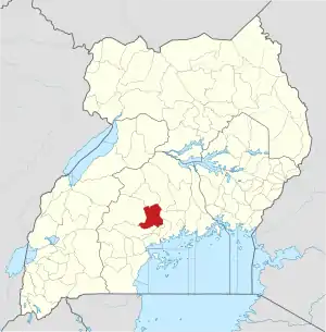 Lage von Mityana