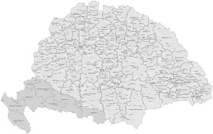 Wahlkreise in Ungarn um 1893
