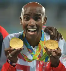 Aktuelle Weltrekordhalter: Mo Farah (Vereinigtes Königreich) und Sifan Hassan (Niederlande)