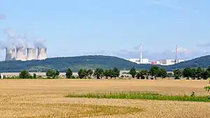 Blick auf das Kernkraftwerk