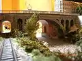 PVIII südlich unter der König-Johann-Brücke bis zum Umbau ab 1997 (Modell)