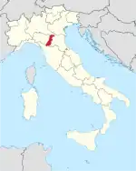 Lage innerhalb Italiens