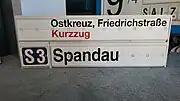 Modulset aus einem der Anzeiger von Gleis 34