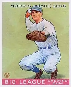 Baseballkarte von Moe Berg (1933)