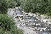 Die Möll nach dem Gößnitzerstausee ohne das Triebwasser