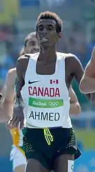 Mohammed Ahmed kamauf den fünften Platz