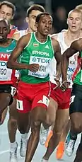 Mohammed Aman erreichte im Finale Platz acht mit neuem äthiopischen Landesrekord