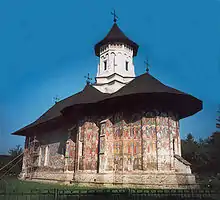 Die Klosterkirche Moldoviţa
