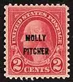 Briefmarke mit dem Aufdruck Molly Pitcher (1928)