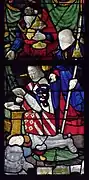 Stifter Claude de la Villeblanche († 1531) mit seinem Namenspatron