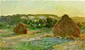 Claude Monet: Getreideschober an einem Spätsommerabend, 1890/91.