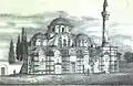 Zeichnung der Chora-Kirche, 1877