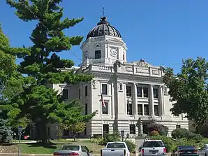 Monroe County Courthouse in Bloomington, gelistet im NRHP Nr. 76000012