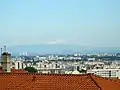 Der Mont Blanc von les pentes de la Croix-Rousse aus gesehen