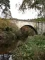 Die denkmalgeschützte Montagu Bridge überspannt den North Esk