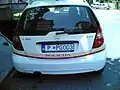 Polizei-Kennzeichen aus Podorica (PG)