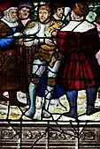 Kaiser Karl V. und Vertreter der Reformation