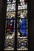Mittleres Chorfenster, Jesus und Maria