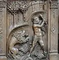 David (Samson) und der Löwe – Detail