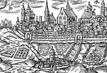 Stadtansicht von Hildesheim (1586)
