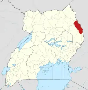 Lage von Moroto