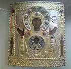 Die Muttergottes vom Zeichen mit Silberriza im Staatlichen Historischen Museum in Moskau, 18. Jahrhundert