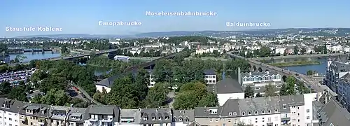 Moselbrücken in Koblenz