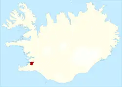 Lage von Mosfellsbær