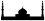 Silhouette einer Moschee