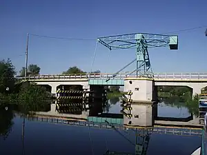 Most zwodzony na Wiśle KrólewieckiejKlappbrücke über die Königsberger Weichsel