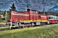 Dieselhydraulische T 426.0 der Tschechoslowakischen Staatsbahnen für die Strecken Tanvald–Kořenov und Podbrezová–Tisovec, hergestellt von SGP in Wien-Floridsdorf (1961)