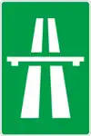 Zeichen für die Autobahn