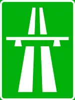 Zeichen für die Autobahn