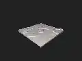 3D-Geländemodell der Motte Saaler Mühle