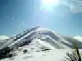 Mount Feathertop vom Sattel im Süden im Vorfrühling