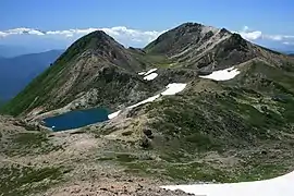 Blick auf den Haku-san von Ōnanjimine