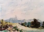 Mount Taranaki von Glenavon aus gesehen (1856)
