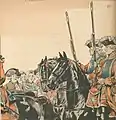 Romantisierende Darstellung der Musketiere unter Ludwig XV., zweite Hälfte 19. Jh.(NYPL)