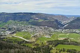 … bis zur Mündung in Moutier.