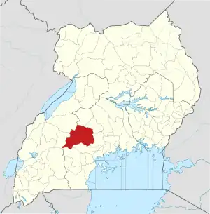 Lage von Mubende